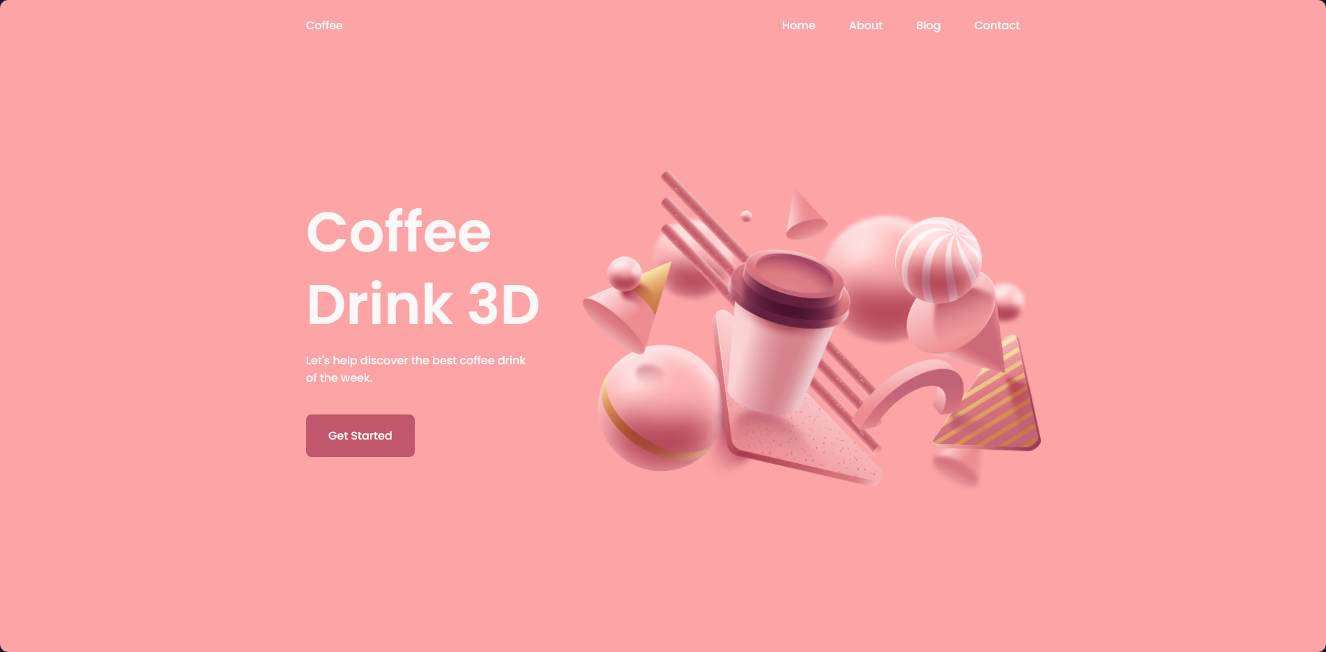 Screenshot of Coffee Landing Page project